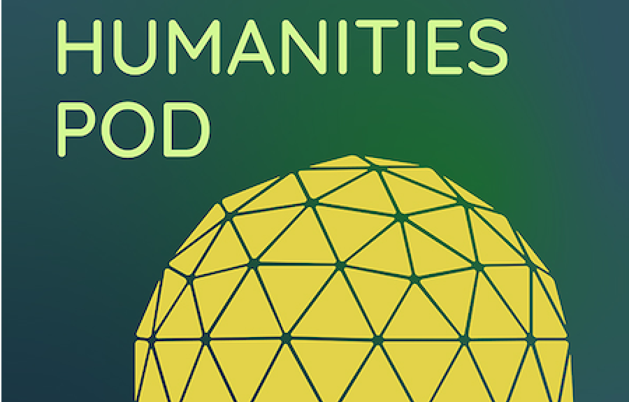 The Humanities Pod logo features a graphic representation of a geodesic dome
