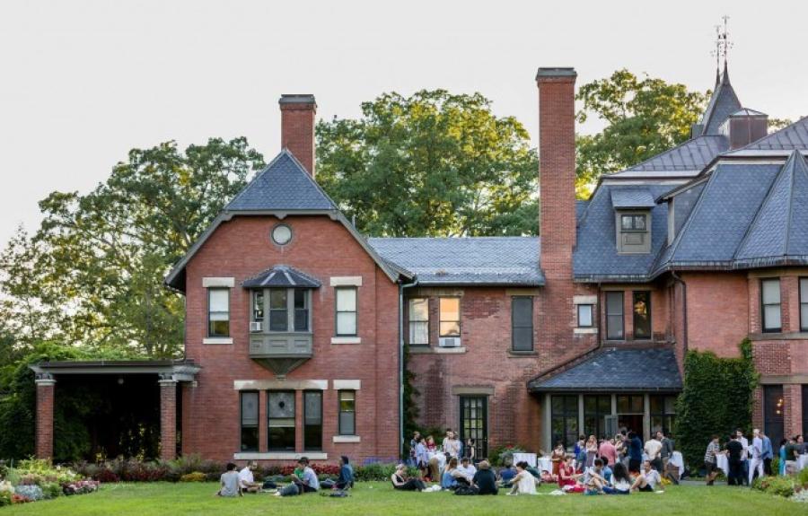 The A.D. White House, center of activities for the Society for the Humanities, during a 2018 event